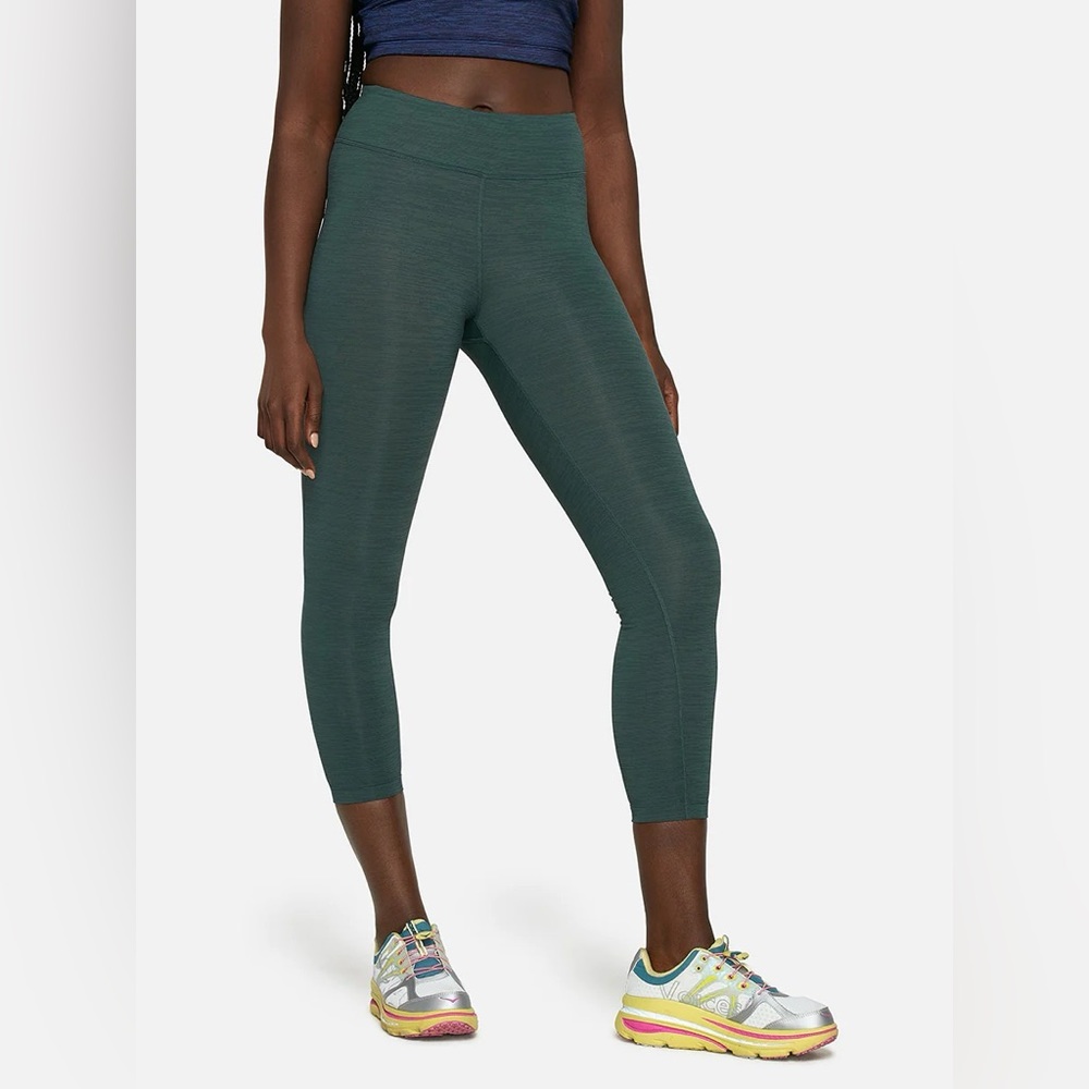 Outdoor voices tech sweat core 7/8 leggings green